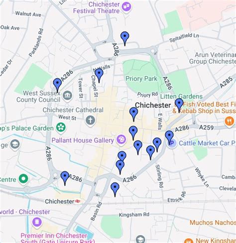 Car Parks in Chichester, West Sussex - Google My Maps