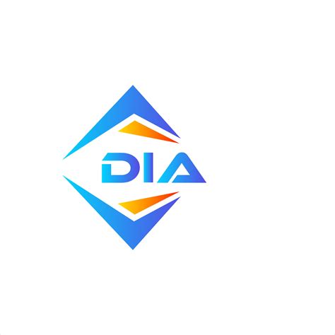 DIA abstract technology logo design on white background. DIA creative initials letter logo ...