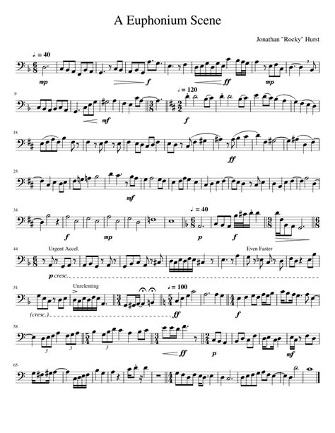 A Euphonium Scene Sheet music for Euphonium (Solo) | Musescore.com