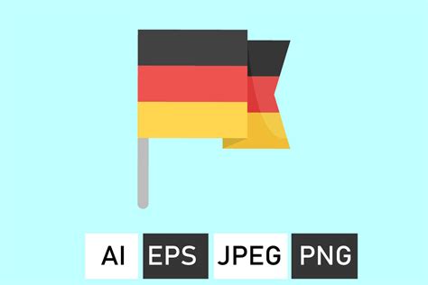 German Flag Vector Design Graphic by Adiwarna Studio · Creative Fabrica