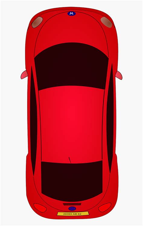 Sports Car Top View Clipart - 2d Cars Top View, HD Png Download - kindpng