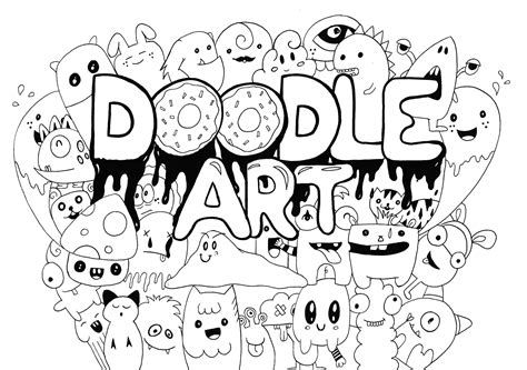 Probably, the one of our best Doodle Art coloring page., From the gallery : Doodling / Doodle ...