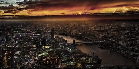 Wallpaper : London, sunset, cityscape, night, reflection, sky, skyline ...