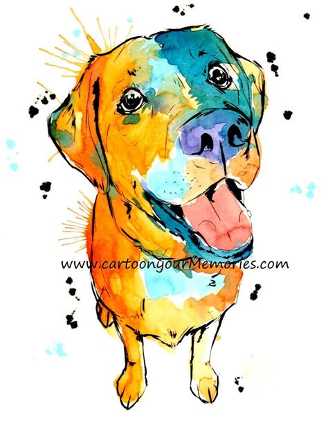 Yellow Lab Watercolor Print - Etsy