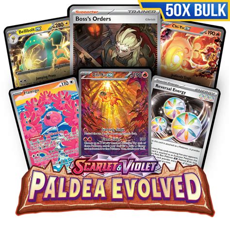 Bulk 50x Scarlet & Violet - Paldea Evolved - Pokemon TCGL Codes