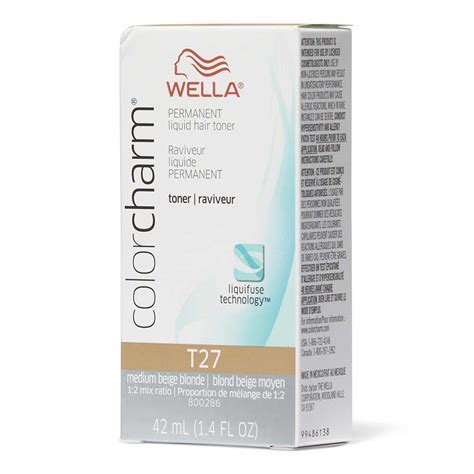 WELLA Color Charm Permanent Liquid Toner - T27 Medium Beige Blonde – Skyline Beauty Supply