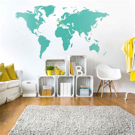 World Map Wall Sticker | Vinyl Impression