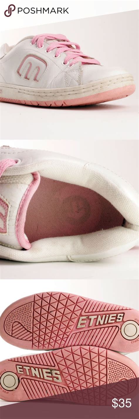 Etnies Skateboard Sneakers Vintage Pink White 8 Etnies White Pink Women ...