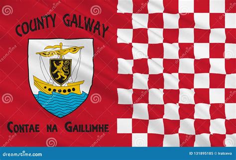 Flag of County Galway is a County in the West of Ireland Stock ...