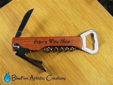 Personalized Wine Bottle Opener Custom Engraved Wine Bottle | Etsy