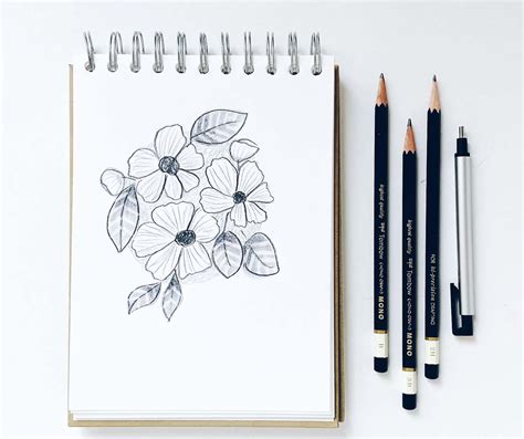 Pencil Shading Tips for Easily Sketching Flowers - Tombow USA Blog