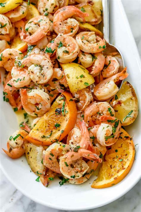 Pan-Seared Citrus Shrimp Recipe | foodiecrush.com