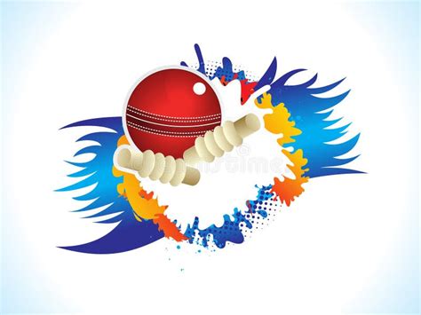 Abstract Artistic Creative Cricket Ball Explode Stock Vector - Illustration of gully, curve ...