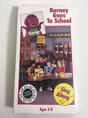 Barney Goes To School Sing Along VHS Video Tape 1990 Vintage | eBay