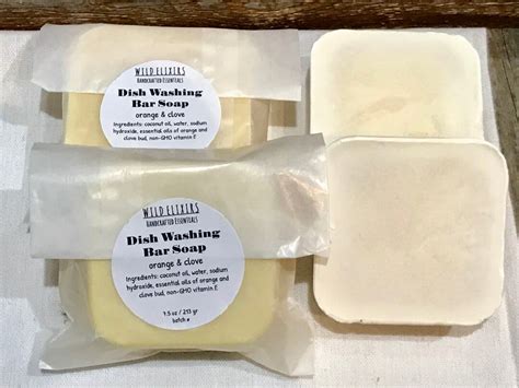 Bulk Dish Soap, 4 Pack Dishwashing Bars 5.5 Oz Each, Scented With Pure ...