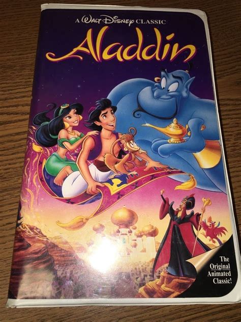 Aladdin (VHS 1993) - Walt Disney's Black Diamond Classic Free Shipping | Disney aladdin, Aladdin