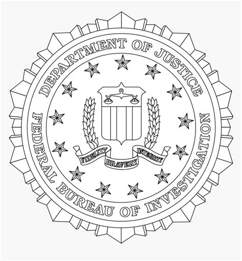 Fbi Logo White Png, Transparent Png - kindpng