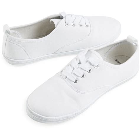 Brilliant Basics Women's Canvas Shoes - White | BIG W