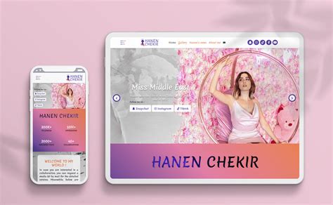 Responsive Website Design : Miss Middle East on Behance