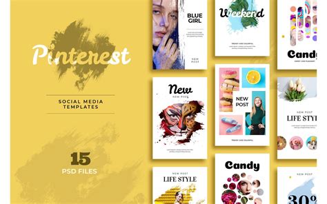 Pinterest Art Social Media Template | Pinterest templates, Social media ...