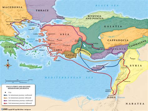 Paul's First and Second Missionary Journeys - UnderstandChristianity ...