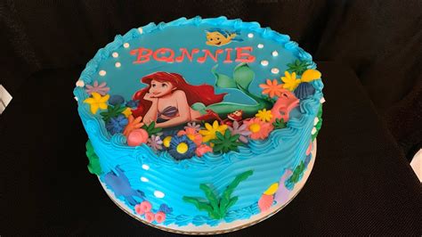 Pastel de la sirenita ( little mermaid cake) - YouTube