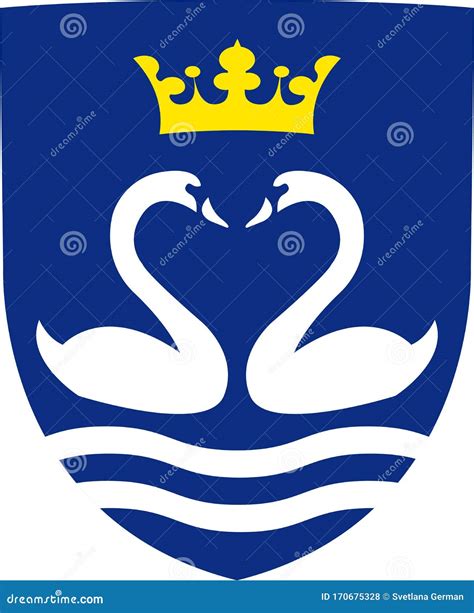 Coat of Arms of Fredensborg is a Municipality in Denmark Stock Vector - Illustration of cloth ...