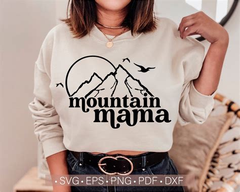 Mountain Mama Svg, Camping Svg, Camper Mom Svg Cut File for Cricut ...