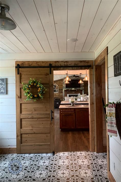 Farmhouse Entry in 2021 | Shiplap, Stained shiplap, Farmhouse entry