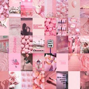Rose Pink Wall Collage Kit Picture Aesthetic Collage Kit | Etsy Photo Collage Prints, Wall ...
