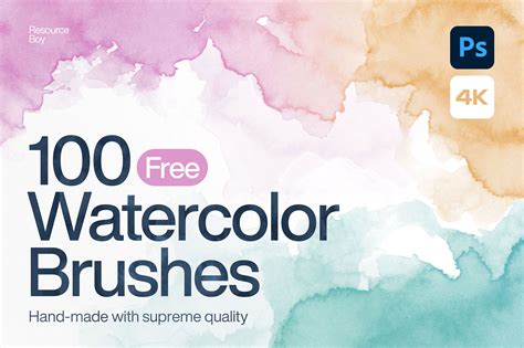 100 Free Watercolor Photoshop Brushes [High Resolution] | Resource Boy