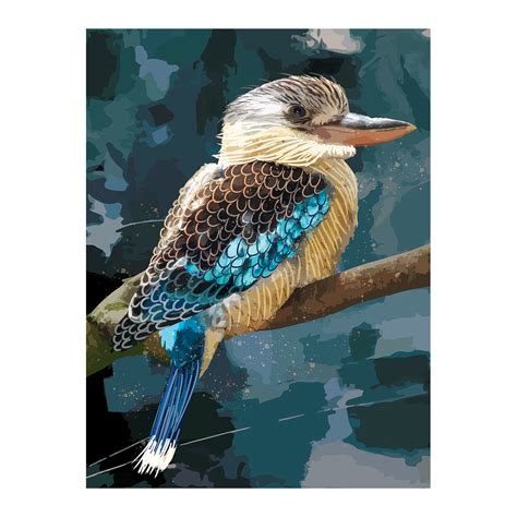 Blue Winged Kookaburra - Wall Art by Modern Prints