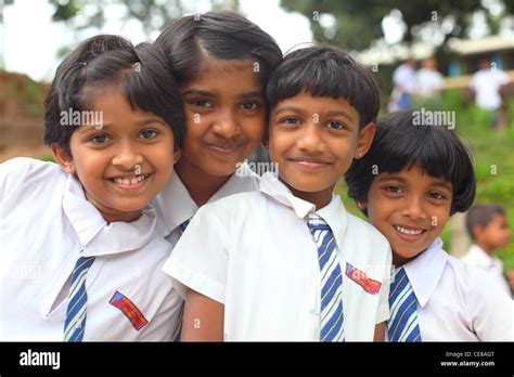 Sri Lanka, Province, of, Sabaragamuwa, schoolchildren, boys and Stock Photo, Royalty Free Image ...