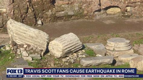 Travis Scott fans cause earthquake in Rome