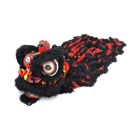 Lion dance costume Chinese lion dance - Black & Red