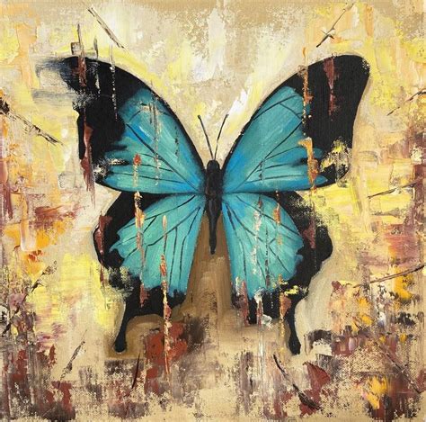 Abstract Butterfly Painting