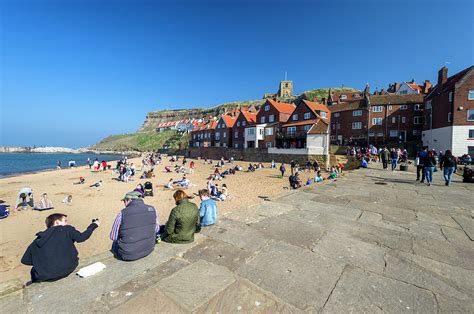 Whitby Beach On A Sunny Day Photograph by Stephen Dewhurst