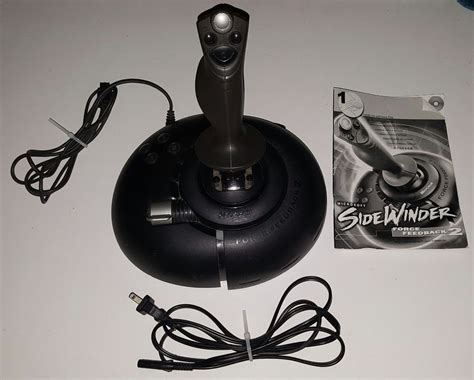 MICROSOFT SIDEWINDER FORCE FEEDBACK 2 JOYSTICK MODEL # X05-63776 TESTED! WORKS! #Microsoft (With ...