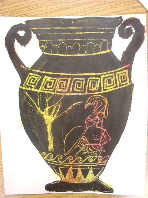 ARTASTIC! Miss Oetken's Artists: Going GREEK! Scratch into history with Greek Vases/Pots