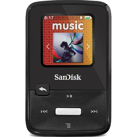 SanDisk Sansa Clip Zip MP3 Player (4GB, Black) SDMX22-004G-A57K