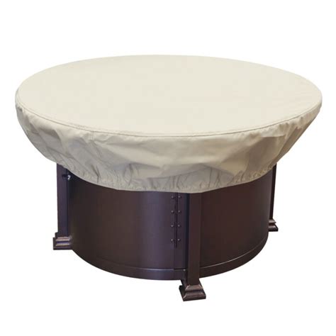 CP929 Round Fire Pit-Table-Ottoman Cover | California Patio | Outdoor Patio Furniture