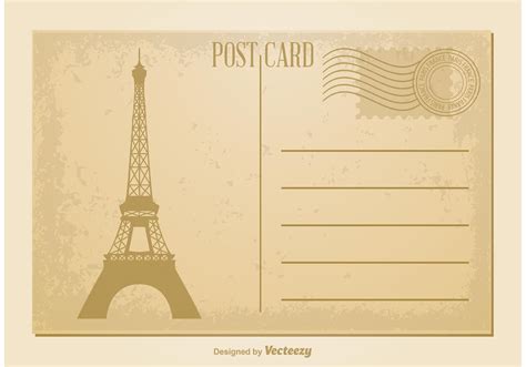 Vintage Postcard Vector - Download Free Vector Art, Stock Graphics & Images