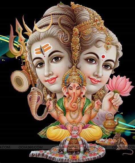 Lord Shiva Parvati Ganesha HD Wallpaper for Desktop Mobile Download