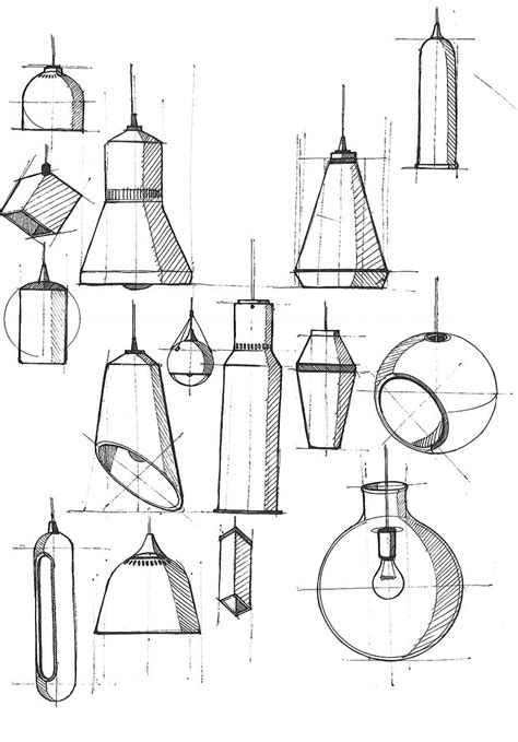 Lamps by Andrew Mitchell | Furniture design sketches, Interior design drawings, Design sketch