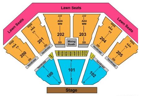 Dos Equis Pavilion Seating Chart With Seat Numbers - Chart Walls