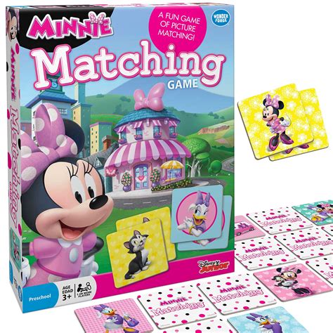 Buy Disney Junior Minnie Matching Game by Wonder Forge | For Boys & Girls Age 3 to 5 | A Fun ...