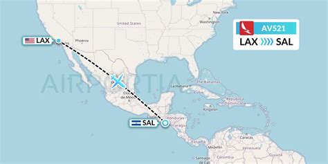 AV521 Flight Status Avianca: Los Angeles to San Salvador (AVA521)