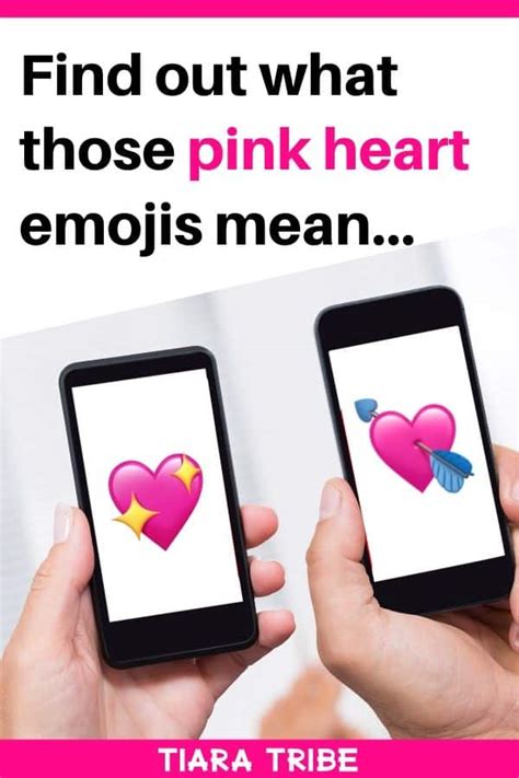 What the pink heart emojis mean & when to use them