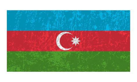 Azerbaijan grunge flag, official colors and proportion. Vector ...