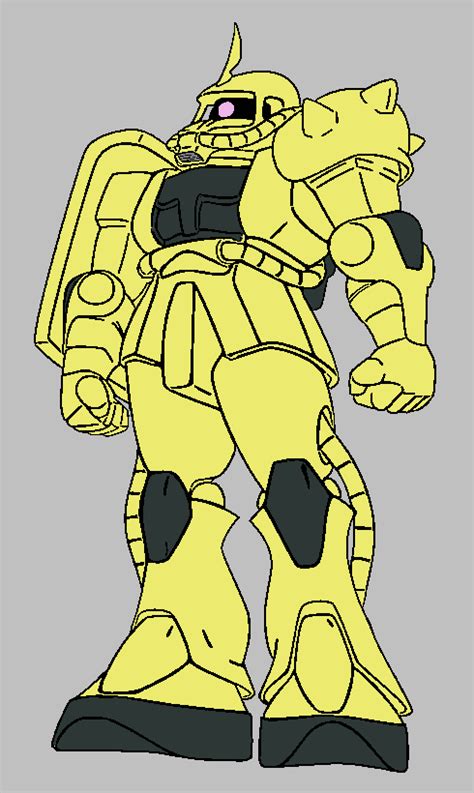 MS-06S Zaku II of Char Aznable by Mermanwatch on DeviantArt